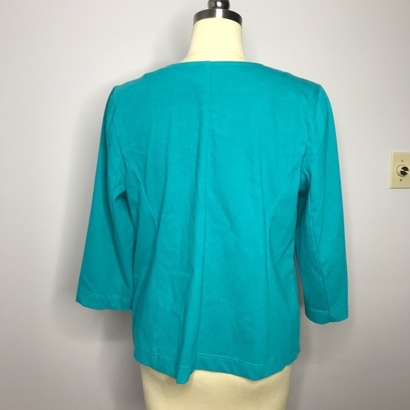 NWT Bob Mackie Smart Denim Zip Jacket- Size Large- NWT - Picture 5 of 6